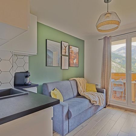 Studio De Charme Avec Vue Sur Le Val D'Allos, Parking Et Wifi Gratuit Bagian luar foto