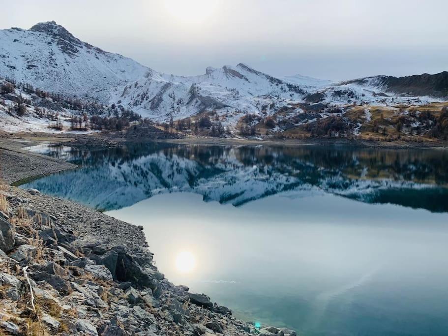 Studio De Charme Avec Vue Sur Le Val D'Allos, Parking Et Wifi Gratuit Bagian luar foto