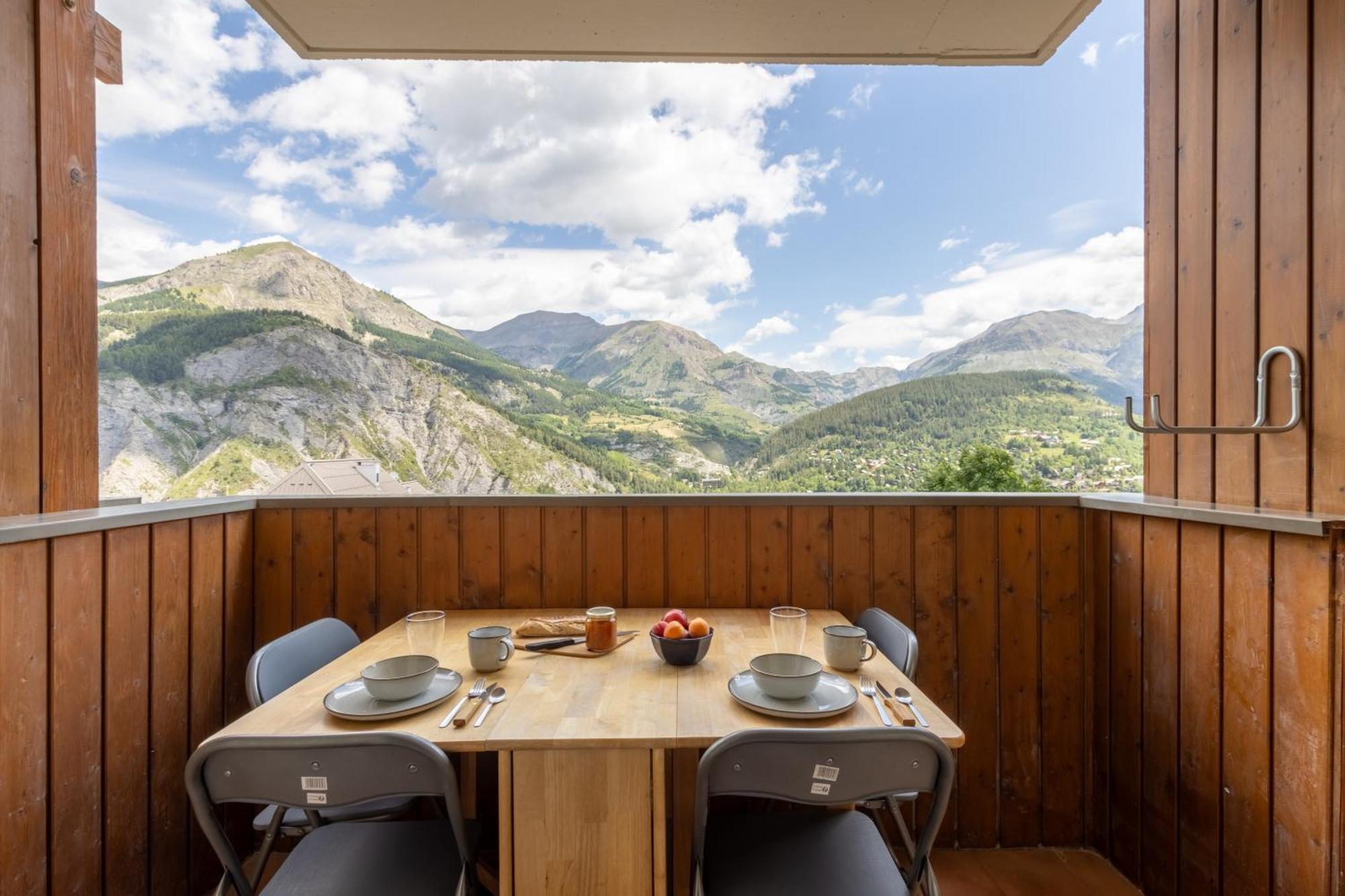 Studio De Charme Avec Vue Sur Le Val D'Allos, Parking Et Wifi Gratuit Bagian luar foto