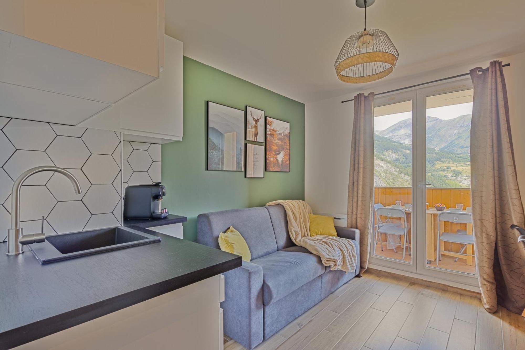 Studio De Charme Avec Vue Sur Le Val D'Allos, Parking Et Wifi Gratuit Bagian luar foto